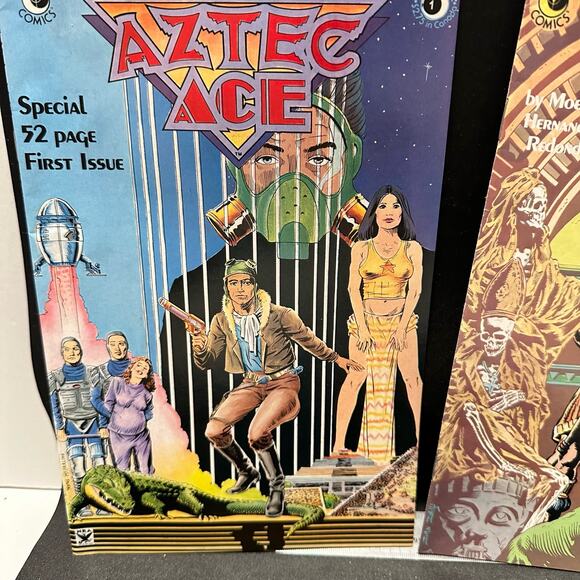 No. 1 & 2 Aztec Ace Eclipse Comics 1984 March April First Issue Comic Book - Picture 8 of 8